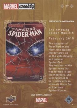 2020 Upper Deck Marvel Weekly #27 Spider-Woman Back