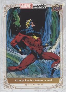 2020 Upper Deck Marvel Weekly #29 Captain Marvel Front