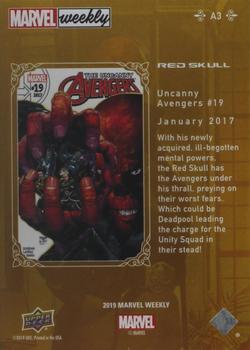 2019 Upper Deck Marvel Weekly - Base Set Achievements #A3 Red Skull Back