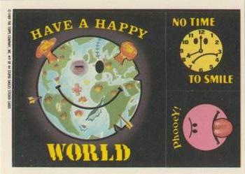 1989 O-Pee-Chee Stupid Smiles #9 Have A Happy World Front