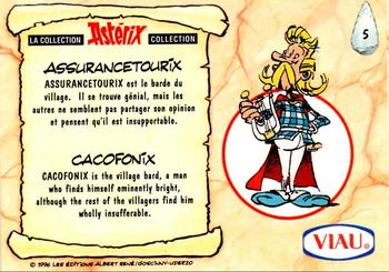 1996 Viau La Collection Astérix #5 Assurancetourix Back