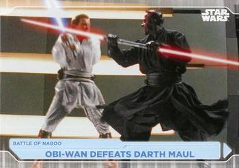2021 Topps Star Wars: Battle Plans #10 Obi-Wan Defeats Darth Maul Front