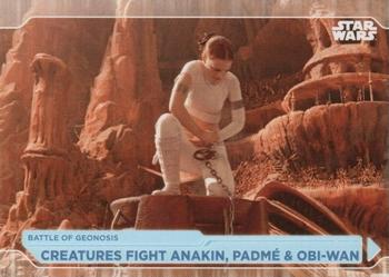 2021 Topps Star Wars: Battle Plans #11 Creatures Fight Anakin, Padmé & Obi-Wan Front