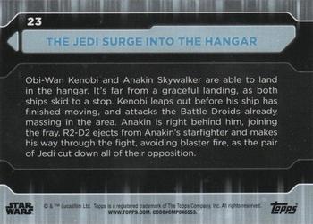 2021 Topps Star Wars: Battle Plans #23 The Jedi Surge Into The Hangar Back