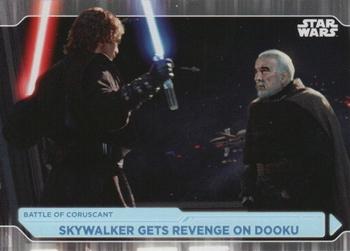 2021 Topps Star Wars: Battle Plans #27 Skywalker Gets Revenge On Dooku Front