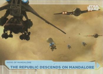 2021 Topps Star Wars: Battle Plans #31 The Republic Descends On Mandalore Front