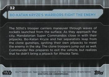 2021 Topps Star Wars: Battle Plans #32 Bo-Katan Kryze's Warriors Fight The Enemy Back