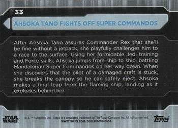 2021 Topps Star Wars: Battle Plans #33 Ahsoka Tano Fights Off Super Commandos Back