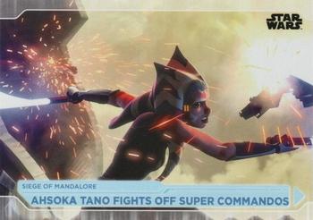 2021 Topps Star Wars: Battle Plans #33 Ahsoka Tano Fights Off Super Commandos Front