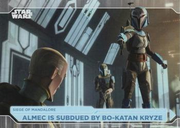 2021 Topps Star Wars: Battle Plans #35 Almec Is Subdued By Bo-Katan Kryze Front