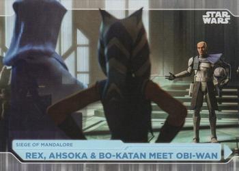 2021 Topps Star Wars: Battle Plans #37 Rex, Ahsoka & Bo-Katan Meet Obi-Wan Front