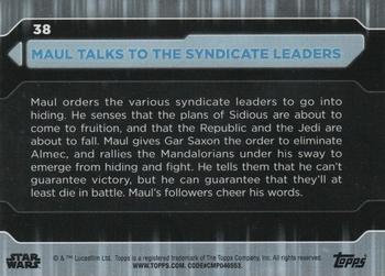 2021 Topps Star Wars: Battle Plans #38 Maul Talks To The Syndicate Leaders Back