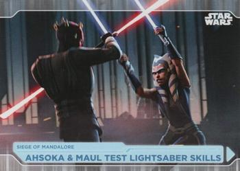 2021 Topps Star Wars: Battle Plans #39 Ahsoka & Maul Test Lightsaber Skills Front