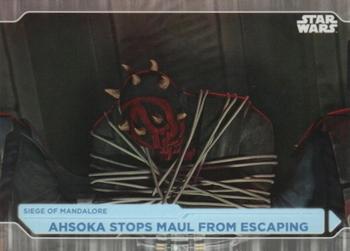 2021 Topps Star Wars: Battle Plans #40 Ahsoka Stops Maul From Escaping Front