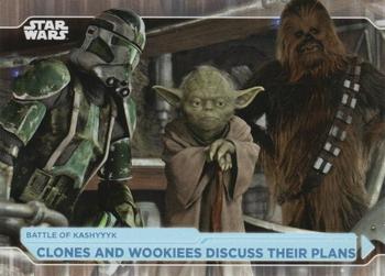 2021 Topps Star Wars: Battle Plans #41 Clones And Wookiees Discuss Their Plans Front