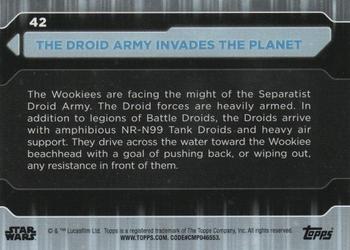 2021 Topps Star Wars: Battle Plans #42 The Droid Army Invades The Planet Back