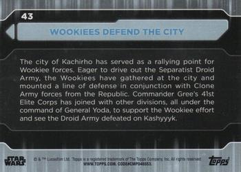 2021 Topps Star Wars: Battle Plans #43 Wookiees Defend The City Back