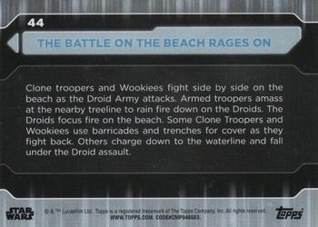 2021 Topps Star Wars: Battle Plans #44 The Battle On The Beach Rages On Back