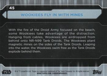2021 Topps Star Wars: Battle Plans #45 Wookiees Fly In With Mines Back