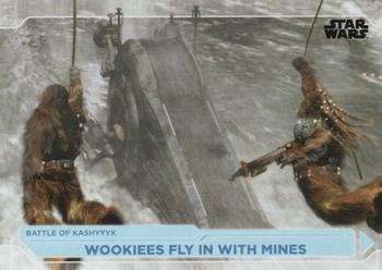 2021 Topps Star Wars: Battle Plans #45 Wookiees Fly In With Mines Front