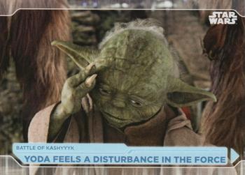 2021 Topps Star Wars: Battle Plans #47 Yoda Feels A Disturbance In The Force Front