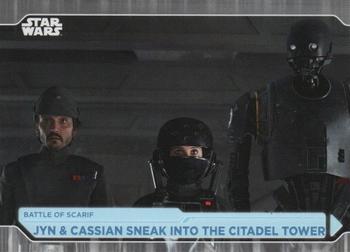 2021 Topps Star Wars: Battle Plans #52 Jyn & Cassian Sneak Into The Citadel Tower Front