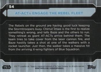 2021 Topps Star Wars: Battle Plans #54 AT-ACTs Engage The Rebel Fleet Back