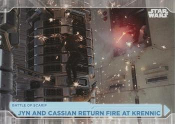 2021 Topps Star Wars: Battle Plans #57 Jyn And Cassian Return Fire At Krennic Front