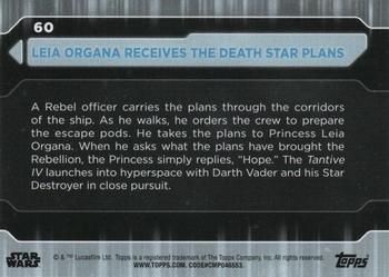 2021 Topps Star Wars: Battle Plans #60 Leia Organa Receives The Death Star Plans Back