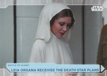 2021 Topps Star Wars: Battle Plans #60 Leia Organa Receives The Death Star Plans Front