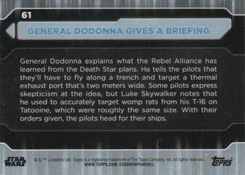 2021 Topps Star Wars: Battle Plans #61 General Dodonna Gives A Briefing Back