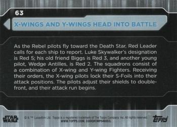 2021 Topps Star Wars: Battle Plans #63 X-Wings And Y-Wings Head Into Battle Back