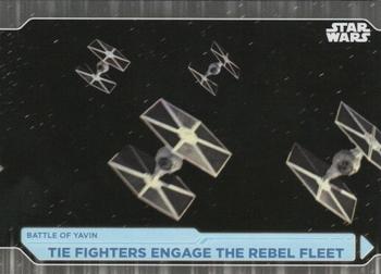 2021 Topps Star Wars: Battle Plans #64 Tie Fighters Engage The Rebel Fleet Front