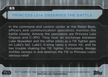 2021 Topps Star Wars: Battle Plans #65 Princess Leia Observes The Battle Back