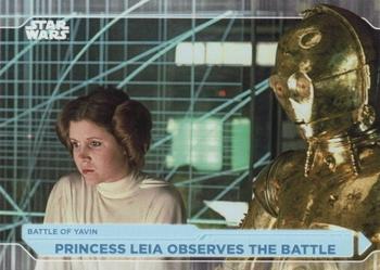 2021 Topps Star Wars: Battle Plans #65 Princess Leia Observes The Battle Front