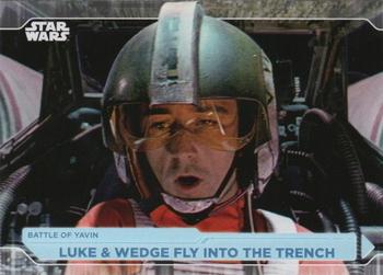 2021 Topps Star Wars: Battle Plans #68 Luke & Wedge Fly Into The Trench Front