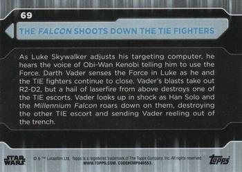 2021 Topps Star Wars: Battle Plans #69 The Falcon Shoots Down The Tie Fighters Back
