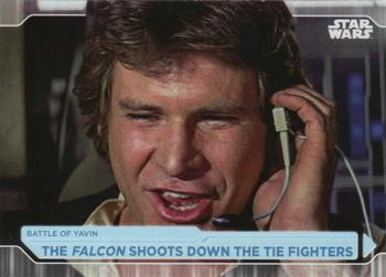 2021 Topps Star Wars: Battle Plans #69 The Falcon Shoots Down The Tie Fighters Front