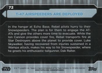 2021 Topps Star Wars: Battle Plans #72 T-47 Airspeeders Are Deployed Back