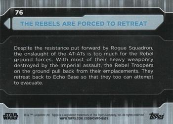 2021 Topps Star Wars: Battle Plans #76 The Rebels Are Forced To Retreat Back