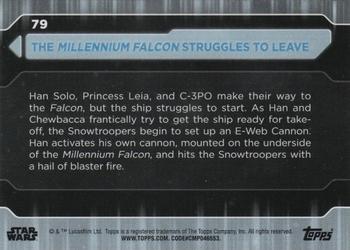 2021 Topps Star Wars: Battle Plans #79 The Millennium Falcon Struggles To Leave Back
