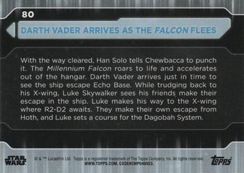 2021 Topps Star Wars: Battle Plans #80 Darth Vader Arrives As The Falcon Flees Back