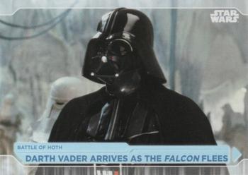 2021 Topps Star Wars: Battle Plans #80 Darth Vader Arrives As The Falcon Flees Front