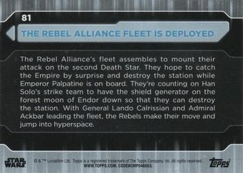 2021 Topps Star Wars: Battle Plans #81 The Rebel Alliance Fleet Is Deployed Back