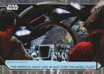 2021 Topps Star Wars: Battle Plans #82 The Imperial Navy Lies In Wait For The Rebel Fleet Front