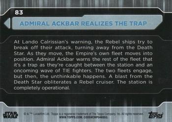 2021 Topps Star Wars: Battle Plans #83 Admiral Ackbar Realizes The Trap Back
