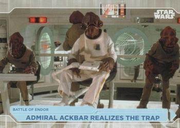 2021 Topps Star Wars: Battle Plans #83 Admiral Ackbar Realizes The Trap Front