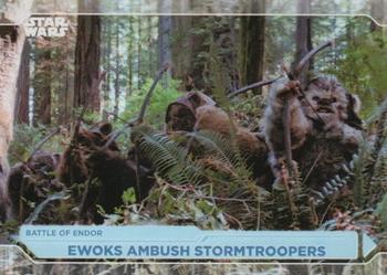 2021 Topps Star Wars: Battle Plans #86 Ewoks Ambush Stormtroopers Front