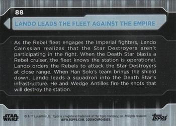 2021 Topps Star Wars: Battle Plans #88 Lando Leads The Fleet Against The Empire Back