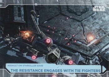 2021 Topps Star Wars: Battle Plans #95 The Resistance Engages With Tie Fighters Front